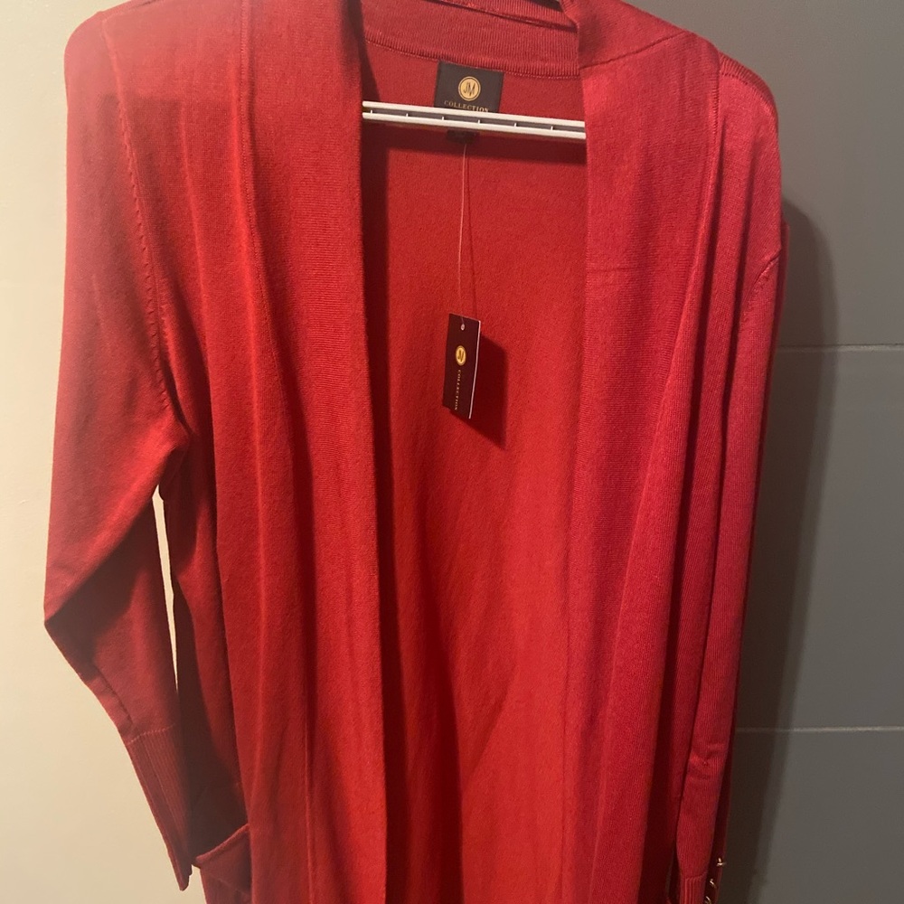 NWT Red Cardigan JM Collection
